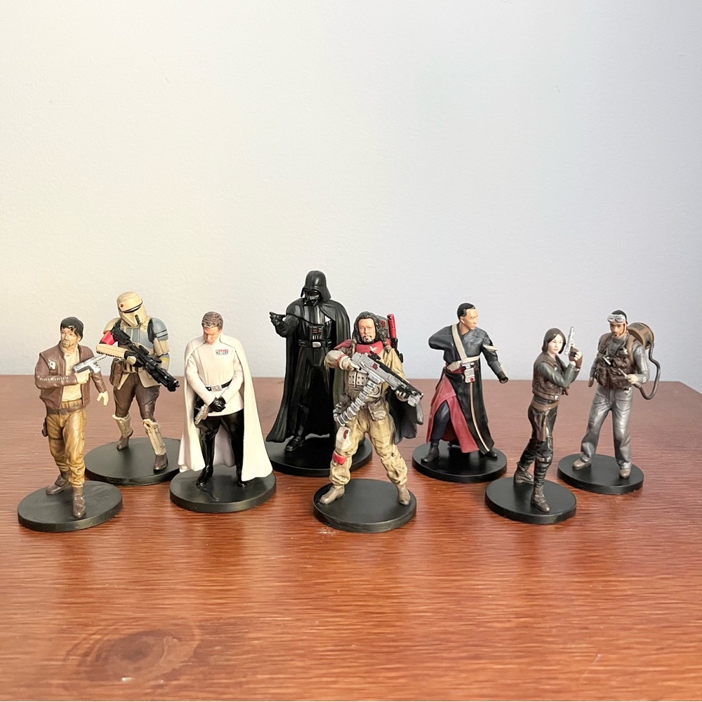 Disney Star Wars Rogue One Action Figures Cake Toppers 8 Set Figurines Lucasfilm